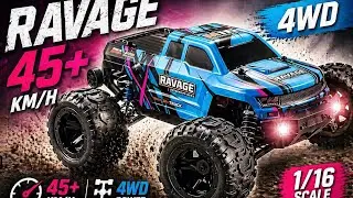 HAIBOXING RC 1/16 Ravage 45+ KM/H 4WD Brushless Fırçasız Offroad Truck