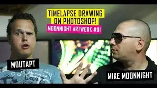 Time Lapse Drawing on Photoshop! Moonnight Artwork #01 (Eng)