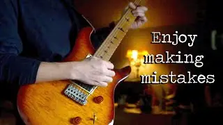 Slow blues improvisation with some mistakes