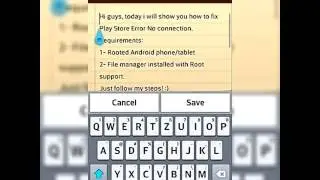 How to FIX GOOGLE PLAY ERROR NO CONNECTION