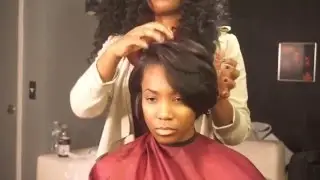 Cute cut and voluminous Silk Press