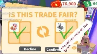 I Pranked My Friend by Trading Her Fish Away in Adopt Me!