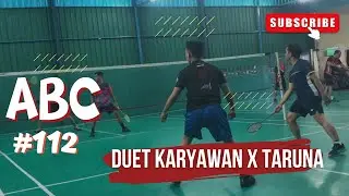 AMNI #badminton CLUB #112 DUET KARYAWAN X TARUNA #badmintonindonesia