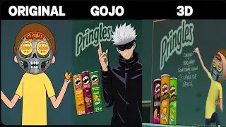 Pringles Morty Original Meme vs Jujutsu Kaisen vs 3D Version | Rick and Morty Comercial