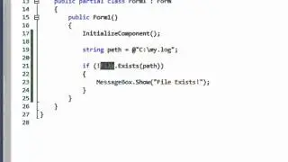 Check to see if a file exists (C# .NET)