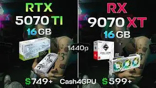 9070 XT VS 5070 Ti - Test in 9 Games