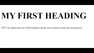 HTML HEADING FONT SIZE | HTML HEADING TAG WITH EXAMPLE | H1 FONT SIZE | H1 SIZE HTML | HEADING TAG