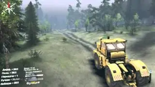 Бездорожье  и трактора СССР Кировец К 700А в игре SpinTires 2015