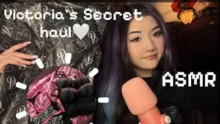 (ASMR) Victoria’s Secret Haul (rhinestone+fabric scratching, upclose whispers)