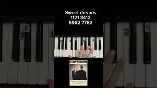 sweet dreams are made of this eurythmics on piano 🎹 tutorial
