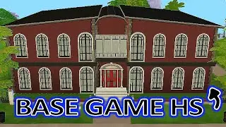 Building BASE GAME High Schools in The Sims 4 in Honor of the NEW High School Years Expansion Pack