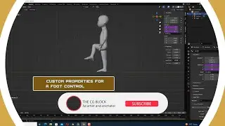 How to create  a custom properties and drivers for advance foot rig in blender