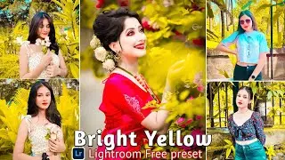 bright yellow lightroom presets | lightroom mobile presets | light yellow tone lightroom presets