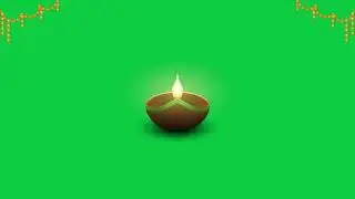 Diya Glow Animation | Festival Light Clip | Green Screen