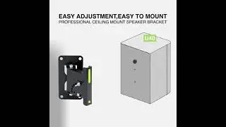Sound Town STWSD-U40-PAIR Adjustable Wall Mount Speaker Brackets | How to Install Instructions