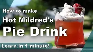 shorties | Strawberry Rhubarb Cocktail recipe in 1 minute, Hot Mildred's Pie Drink!