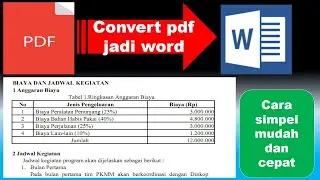 cara convert  pdf ke word
