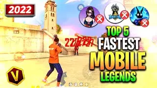Top 5 Fastest Mobile Players Playing Like Hacker 😱 || Free Fire