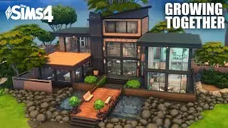 Sims 4 GROWING TOGETHER: MODERN FAMILY MANSION [No CC] | Kate Emerald