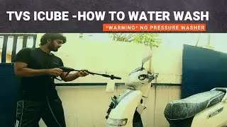 How to Water Wash TVS iQube | No Pressure Washer | Clean at home