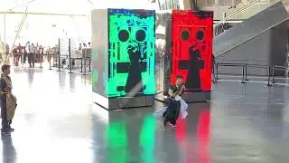 Enchanting Robot Screens: Japanese Cultural Fusion at Dubai Expo