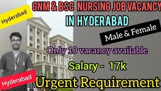 Job Vacancy available In Hyderabad ! ( Urgent ) Fresher and Experience