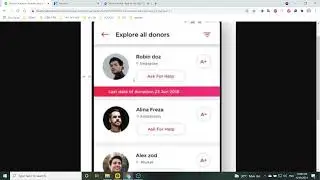 Design blood donation mobile app ui | Niotron