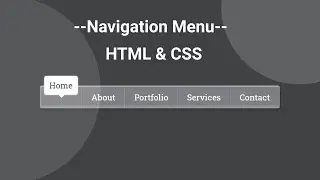 Create Navigation Menu Hover Effects Using HTML & CSS
