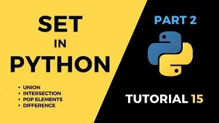 Tutorial#15 Set in Python Part02 