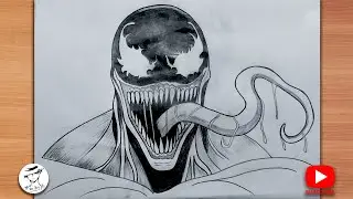 How to Draw Venom step by step | Venom The Last Dance | Easy drawing tutorial