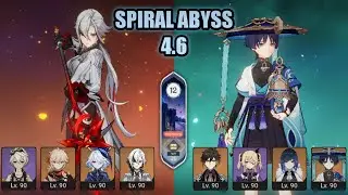 C0 R1 Arlecchino & C0 R1 Wanderes Spiral Abyss 4.6 floor 12