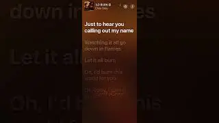 LET THE WORLD BURN Sped Up - Chris Grey