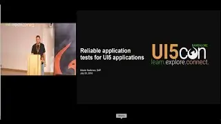 UI5con@SAP Bangalore 2018 – Reliable automated application tests for UI5 applications