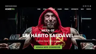 Como criar a capa do site | Academia Parte3