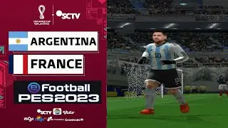 PES 2023 PS2 - Argentina vs France (World Cup Qatar 2022 Final) with Peter Drury