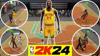 6'8 MAGIC JOHNSON BUILD - RAW CLIP & GAMEPLAY DUMP NBA 2K24 Rec Center