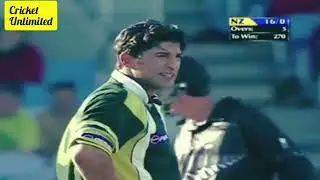 Wasim Akram's Amazing Swing Bowling vs New Zealand At Dunedin - 5th ODI - 28 Feb 2001