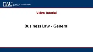 Business Law   General