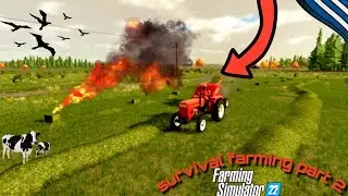 we collect money to mow the grass Survival farming farming Simulator 22 mad THE WESTERN WILDS Greek