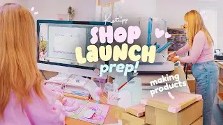 STUDIO VLOG ✿ I made a printing mistake 😪 week in the life prepping for a big shop launch