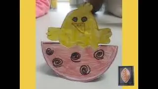 Brinquedo de papel ( pintinho) @professoracarolarte635