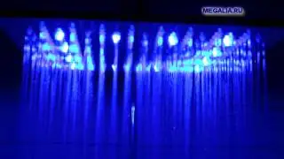Душ с подсветкой 30х30 см (3 цвета) - медный