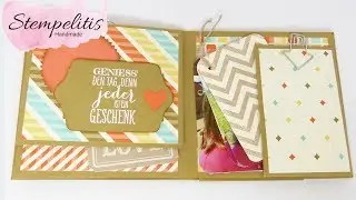 Mini Album mit vielen schönen Details | Anleitung von Stempelitis