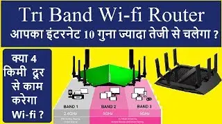 Tri band router Explain in HINDI | क्या 4 किमी दूर से चलेगा इंटरनेट ? |