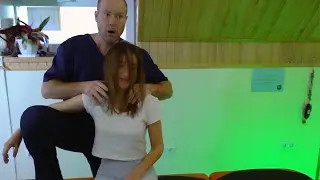 Массаж и Мануальная терапия всех суставов. Хохотушка Кристина. Часть 1