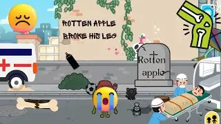 Rotten apple broke his leg 🤕🩹❤️‍🩹#108 #youtubevideo #spongebobandfriends #tocaboca