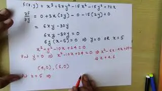 MAXIMA & MINIMA of function with the help of partial derivative