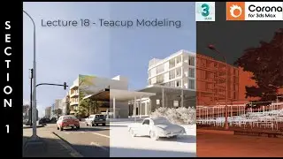 3ds Max 2023 Teacup Modeling Tutorial | Step-by-Step Spline & Poly Modeling