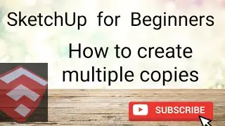 sketchUp Tutorial - 2 How to use Circle, Arc & Push-pull l How to create multiple copies in SketchUp