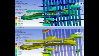 Plane Impacting and Crashing into Building with Real Size and Speed, v2 - ANSYS WB Explicit Dynamics
